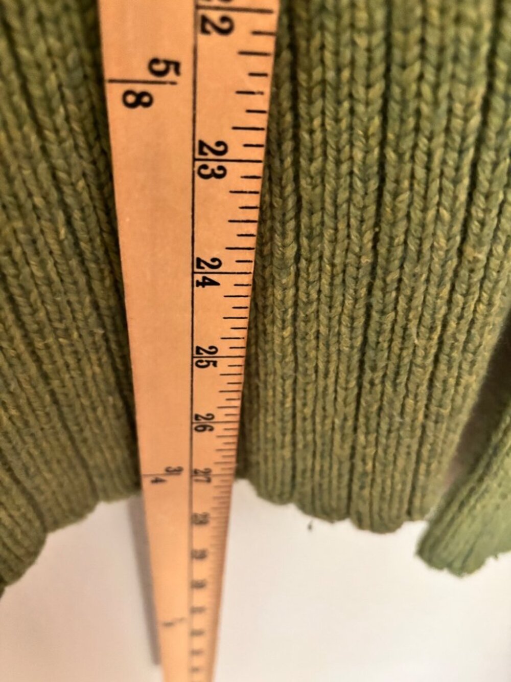 Old Navy Green Open Knit Cardigan Sweater Womens Medium Shawl Collar Toggle Clos - Picture 9 of 11
